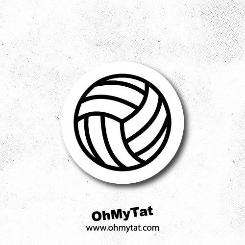 simple volleyball icon logo clipart silhouette tattoo design transparent background vector illustration artwork drawing digital image svg graphic file instant download