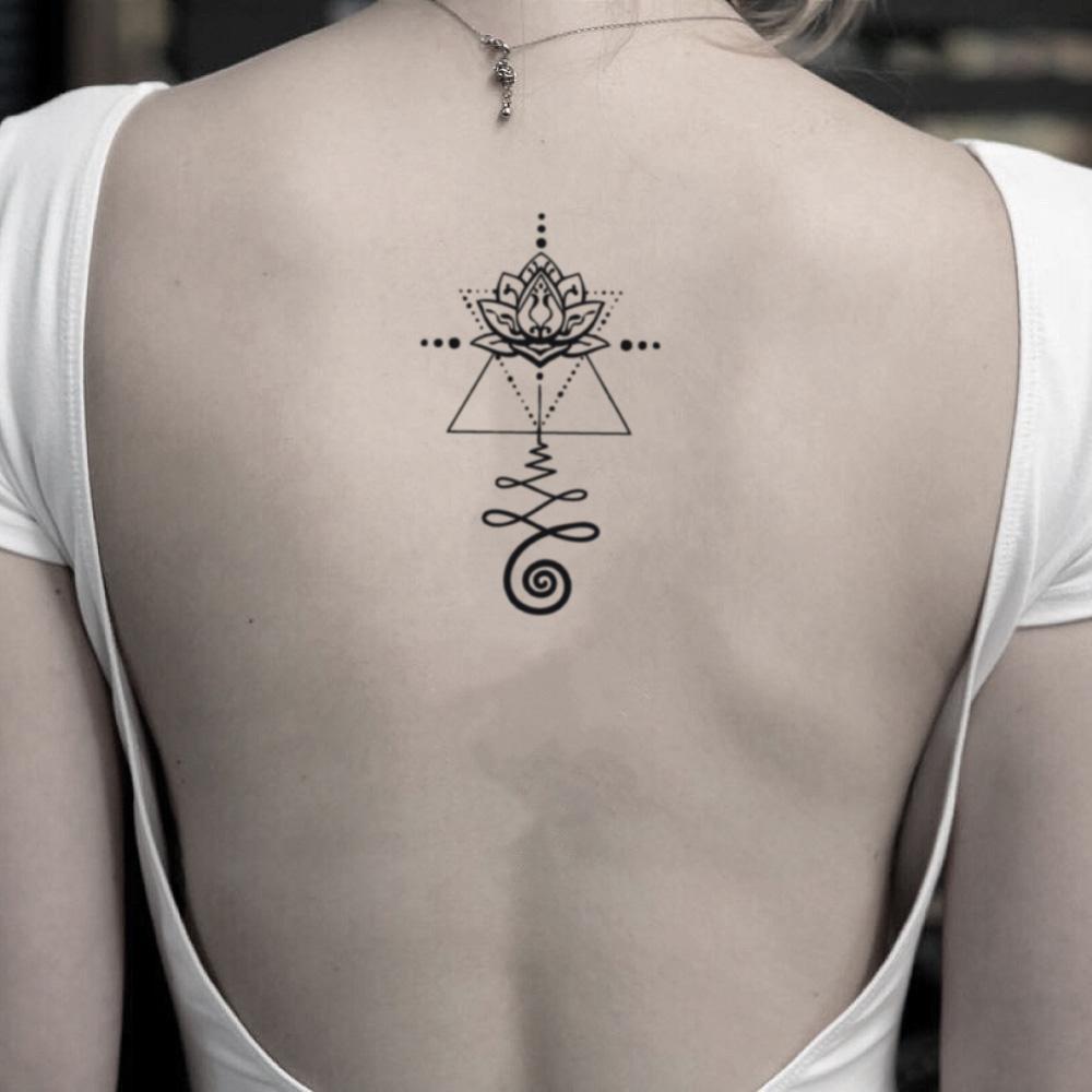 Lotus Flower Tattoo on the Back - A Spiritual Touch