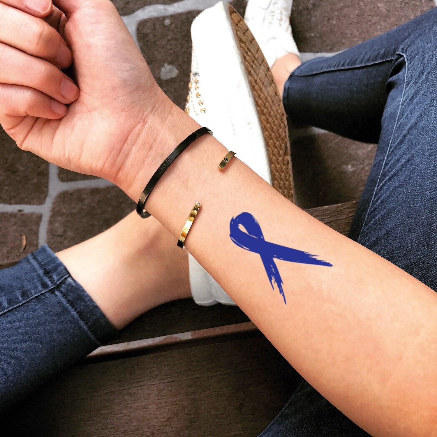 Tattoos with Ribbons for Cancer Healing