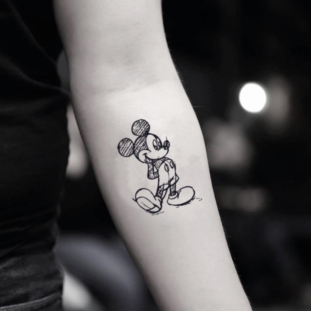 Black & White Disney Tattoos Inspired by Classic Art