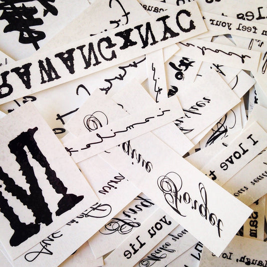 Recipient's Name Temporary Tattoo Stickers: the name you input during checkout