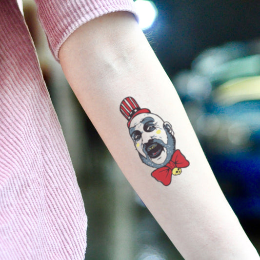 fake medium devils rejects Color temporary tattoo sticker design idea on inner arm