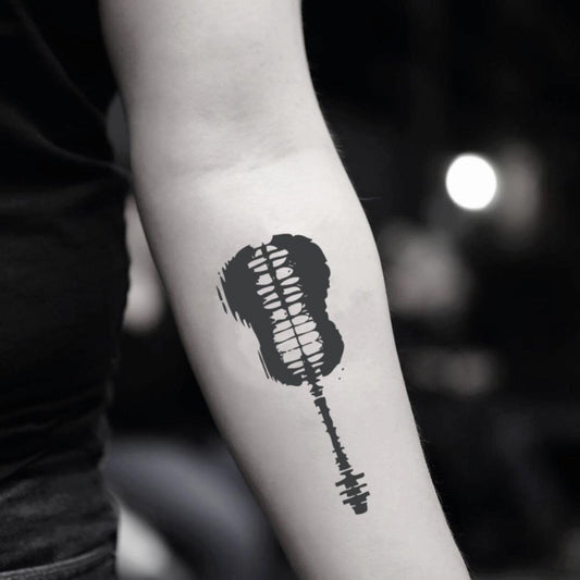 fake medium shawn mendes guitar music temporary tattoo sticker design idea on inner arm