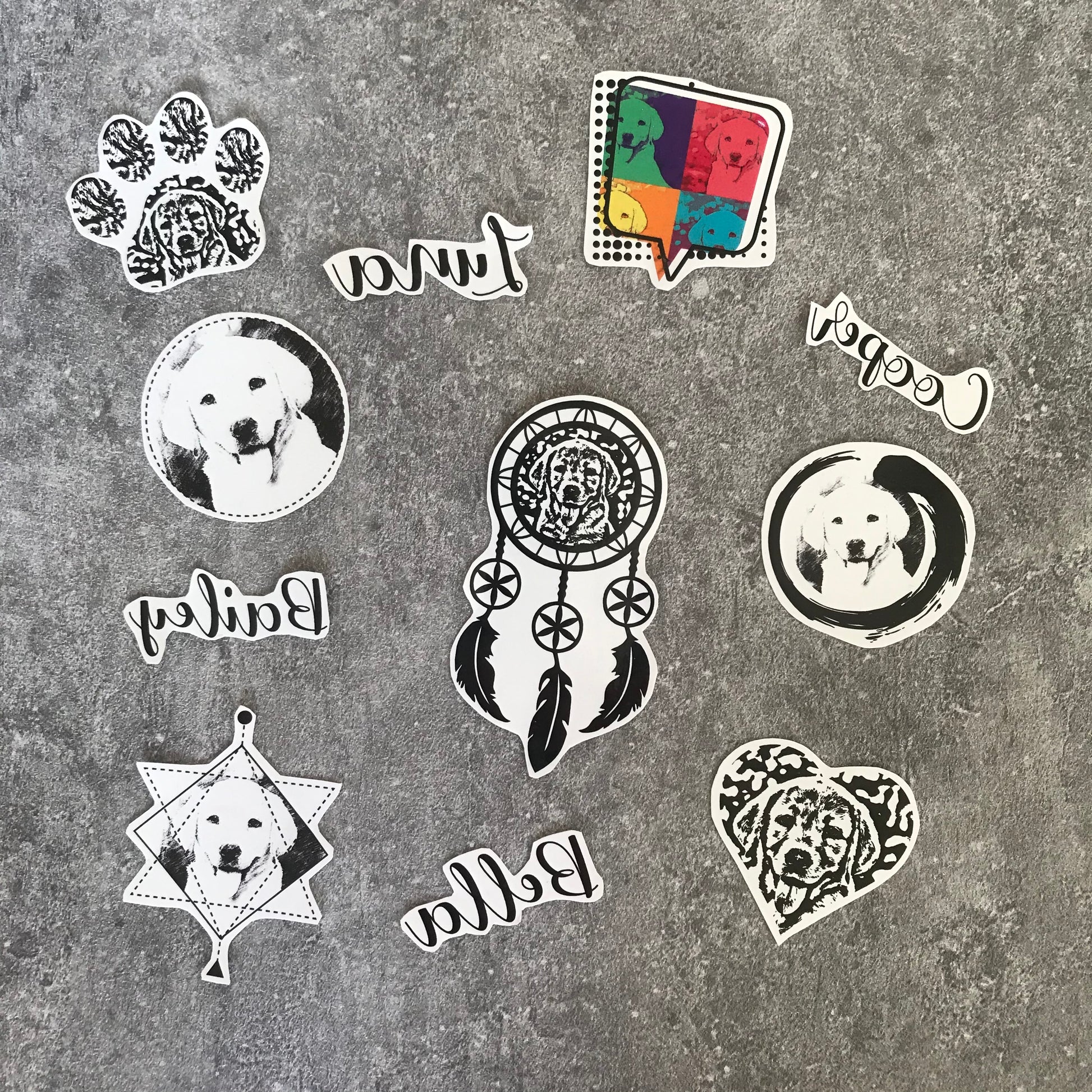 OhMyTat - Small Custom Pet Dog Cat Rabbit Animal Temporary Tattoo Stickers