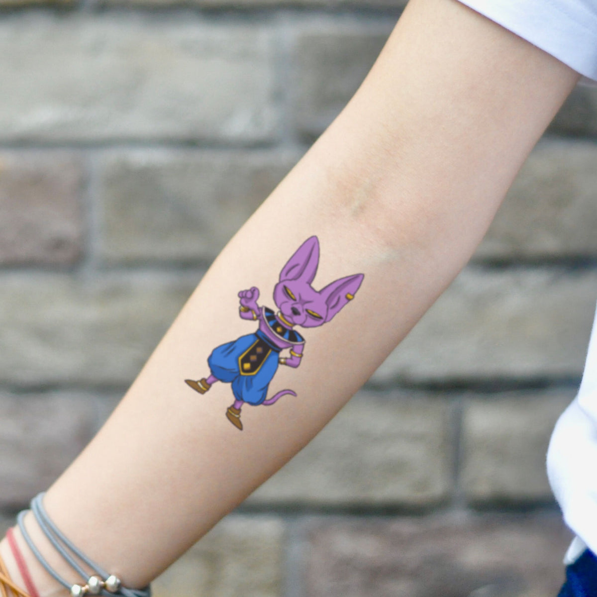Beerus Temporary Tattoo Sticker - OhMyTat