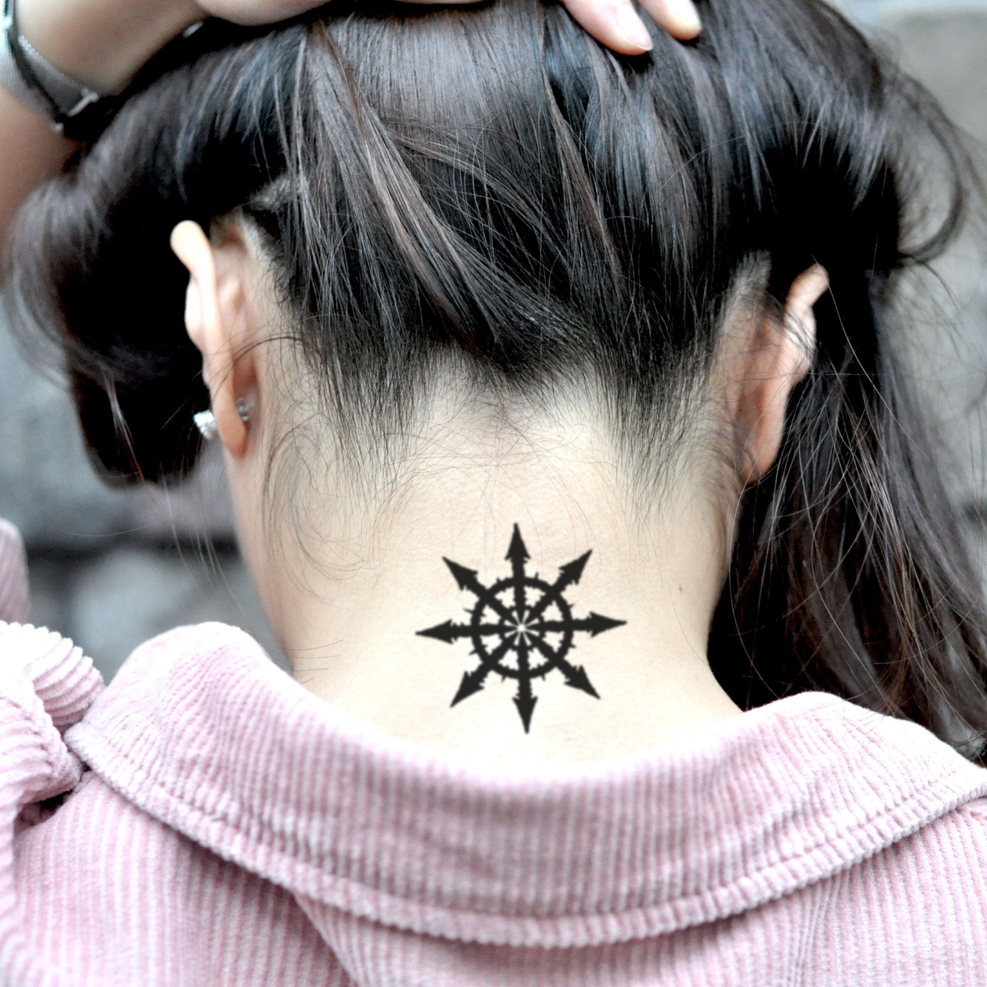 Cute Star Sign Tattoo done. Thanks. :) Can you spot Mushroomee there? Done  @a_tattoo_place #cute #tattoo #starsigntattoo #linetattoo… | Instagram